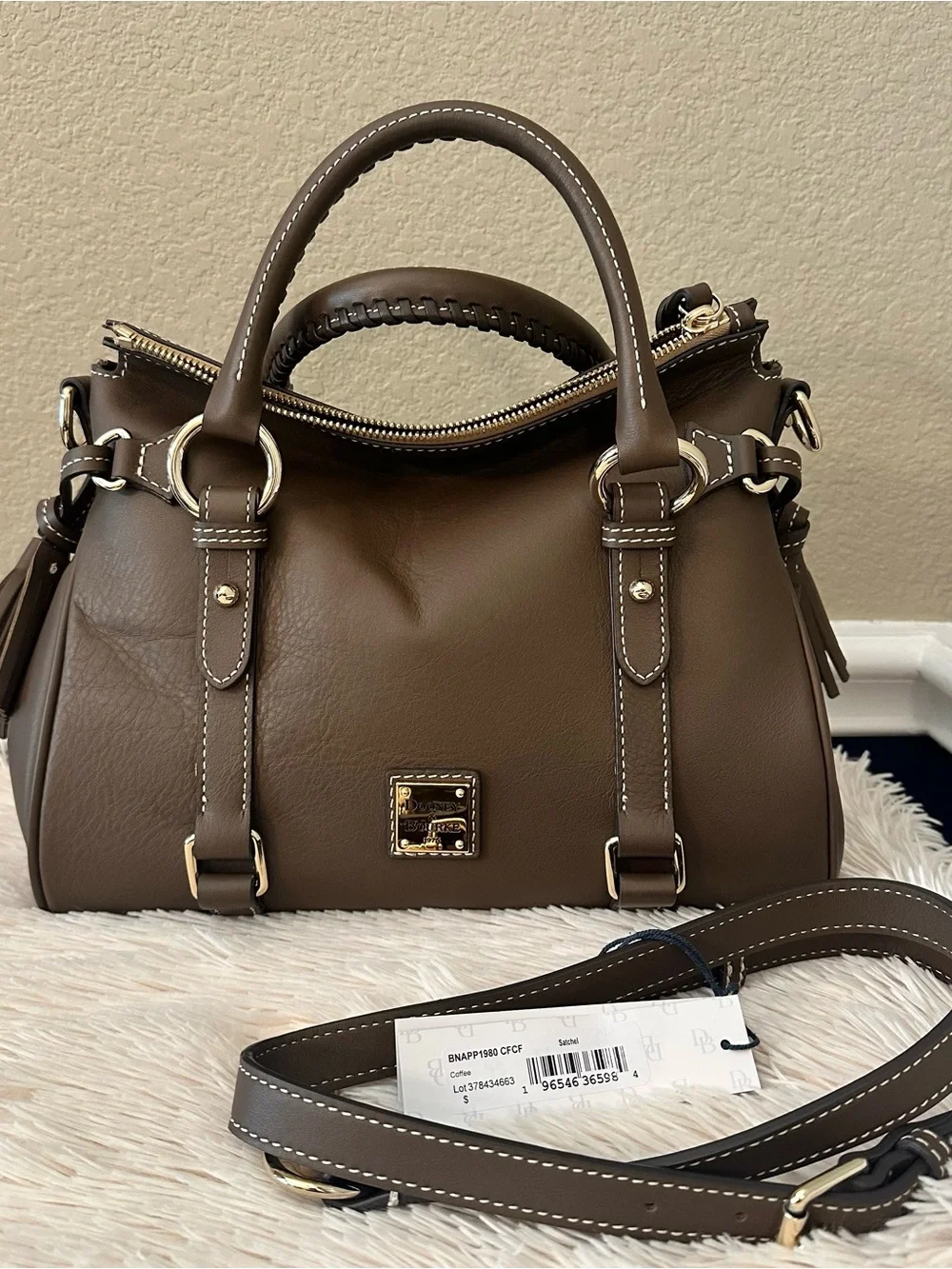 D&B Penrose Satchel in Coffee